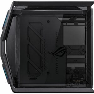 ROG Hyperion GR701 BTF Edition E-ATX computer case motherboard hidden connectors design support 420 mm dual radiator suppo