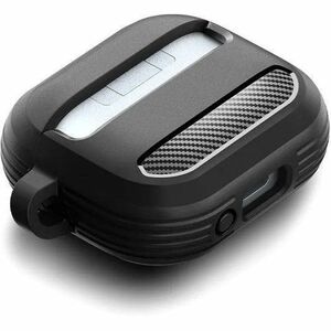 Spigen Rugged Armor Charging Case Samsung Earbud - Matte Black - Thermoplastic Polyurethane (TPU), Metal Body - Carbon Fib