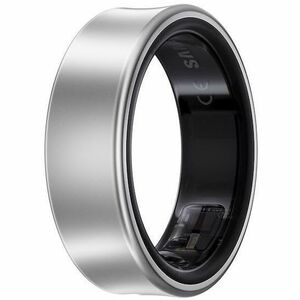 Samsung Galaxy Ring, Size 8, Titanium Silver - Finger - Android - Accelerometer, PPG Sensor, Temperature Sensor - Phone - 