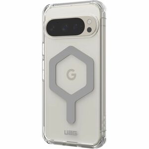 Urban Armor Gear Plyo Pro Rugged Case for Google Pixel 9 Pro Smartphone - Ice/Silver - Crystal Clear - Drop Proof, Impact 