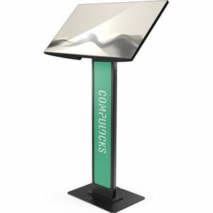 Compulocks Brandable VESA Floor Stand for Screens Up to 32 Inches - Black - Brandable VESA Floor Stand for Screens Up to 3