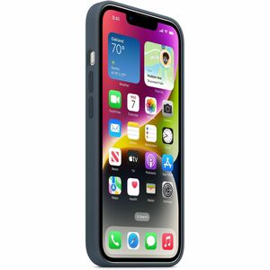Apple Case for Apple iPhone 14 Smartphone - Storm Blue - Silky, Soft-touch - Scratch Resistant, Drop Resistant - Silicone,