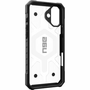 Urban Armor Gear Pathfinder Clear Case for Apple iPhone 16 Plus Smartphone - Hex pattern - Ice/Silver - Impact Resistant, 