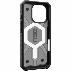 Urban Armor Gear Pathfinder Clear Case for Apple iPhone 16 Pro Smartphone - Hex Pattern - Black, Ash - Shock Absorbing, Dr