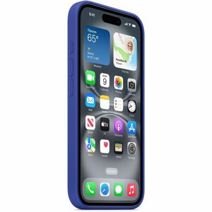 Apple Hülle für Apple iPhone 16 Smartphone - Ultramarine - Seidig, Softtouch - Kratzfest, Sturzsicher - Silikon, MicroFibe