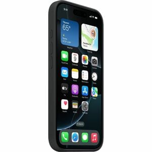 Apple Hülle für Apple iPhone 16 Pro Smartphone - Schwarz - Seidig, Softtouch - Kratzfest, Sturzsicher - Silikon, MicroFibe