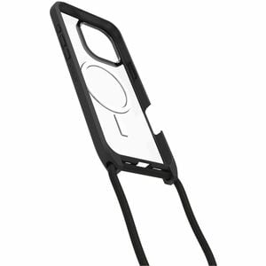 OtterBox React Carrying Case Apple iPhone 16 Pro Max Smartphone - Black Crystal (Clear/Black) - Drop Resistant - Plastic B