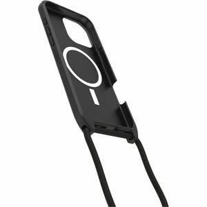 OtterBox React Carrying Case Apple iPhone 16 Pro Max Smartphone - Black - Drop Resistant - Nylon, Plastic Body - Neck Stra