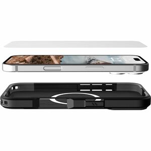 Urban Armor Gear Glass Screen Protector Shield For iPhone 16 - Clear Clear - For 6.1" OLED iPhone 16 - Fingerprint Resista