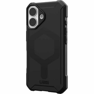Urban Armor Gear Essential Armor iPhone 16 Case - Black - For Apple iPhone 16 Smartphone - Inner Hex - Black - Drop Resist