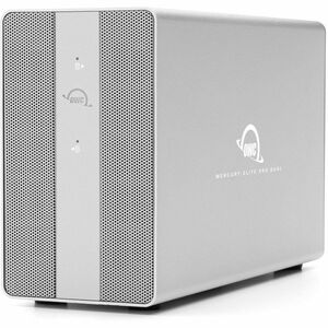 OWC Mercury Elite Pro Dual with 3-Port Hub External Storage Solution - 2 x HDD Supported - 0 x HDD Installed - 2 x SSD Sup
