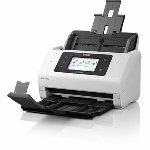Epson WorkForce DS-800WN Sheetfed Scanner - 600 x 600 dpi Optical - White - 30-bit Color - 10-bit Grayscale - 50 ppm (Mono