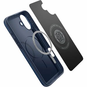 Spigen Thin Fit Case for Apple iPhone 16 Plus Smartphone - Navy Blue - Drop Resistant, Scratch Resistant, Shock Resistant 