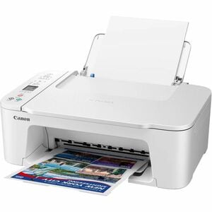 Canon PIXMA TS3751i Wired & Wireless Inkjet Multifunction Printer - Colour - White - 7.7 ppm Mono/4 ppm Color Print - 4800