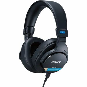 Sony MDR-M1 Wired Over-the-ear, Over-the-head Binaural Stereo Headphone - Black - Circumaural - 50 Ohm - 5 Hz to 80 kHz - 