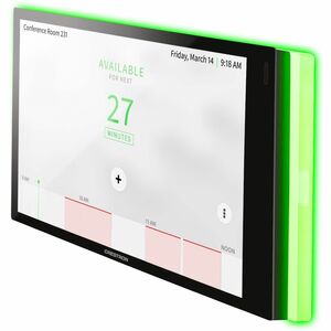 Crestron TSW-770-LB-W-S Arbeitsplatzvergabe-Statusanzeige - 10,6 cm Höhe x 17,9 cm Breite x 5,7 cm Tiefe - Weiß - Plastik