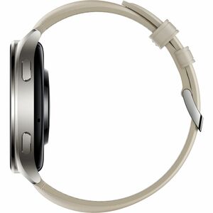 Xiaomi WATCH 2 Smart Watch - Titanium Grey Body Color - White Band Color - Aluminium Alloy Case Material - Leather Band Ma