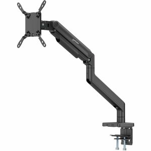 Manhattan Desk Mount for Monitor, Flat Panel Display, Curved Screen Display - Black - Landscape/Portrait - Height Adjustab