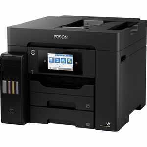 Epson ET-5855 Wired & Wireless EcoTank Inkjet Multifunction Printer - Colour - Black - Copier/Fax/Printer/Scanner - 32 ppm