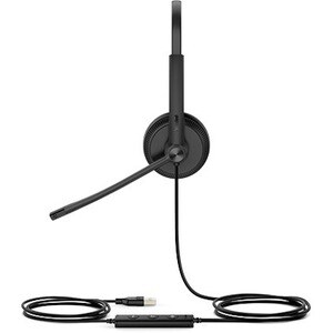 UH34 Lite Mono Teams USB-A Wired Headset with Noise-Cancelling Microphone Foamy Ear Cushions