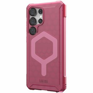Urban Armor Gear Essential Armor Case for Samsung Galaxy S25 Ultra Smartphone - Hex Pattern - Berry - Drop Resistant, Impa