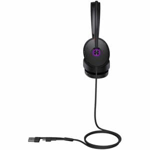 UH48 Dual Teams USB-C/A ANC USB Wired Headset. Four Noise-Canceling� Microphones, Hybrid� ANC, Dual� Busylights, �Leather�