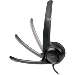 Auriculares Logitech ClearChat H390 Cableado Sobre la cabeza Estéreo - Negro, Plata - Binaural - Circumaural - 20Hz a 20kH