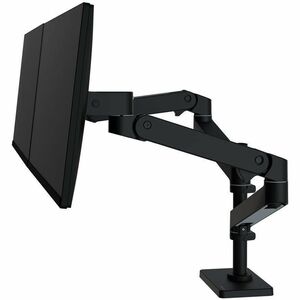 Montaggio da tavolo Ergotron per Monitor, LCD display - Nero - Regolabile in altezza - 2 Schermo/i supportato/i - 68,6 cm 