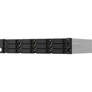 QNAP TS-1264U-RP-8G 12 x Total de compartimientos Sistema de almacenamiento SAN/NAS - 4GB Flash Memory Capacity - Intel Ce