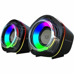 Bocinas USB Gamer  Balam Rush Glimm Penta BG545 / Bluetooth 5.0 + USB A / 6 W / Sonido Estéreo + 2.0 Canales / RGB / Azend