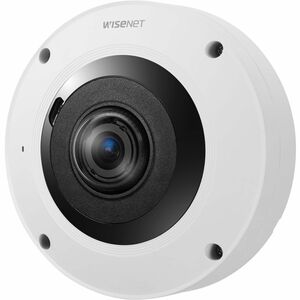 Cámara de red Wisenet XNF-9013RV 12Megapíxel Exterior - Color - Ojo de Pez (Wide Angle) - Blanco - 12.80m Infrarrojos Visi