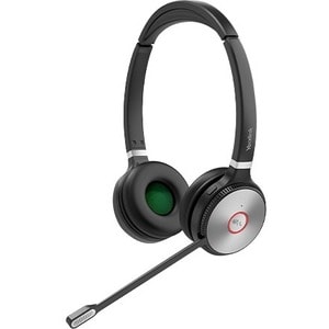 Yealink WH66 Wired/Wireless Over-the-ear Stereo Headset - Black/Silver - Binaural - Ear-cup - 16000 cm - Bluetooth/DECT - 