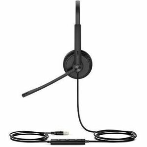 Yealink UH34SE Wired Over-the-head Mono Headset - Black - Microsoft Teams Certification - Monaural - Supra-aural - 32 Ohm 