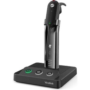 Yealink WH63 Wired/Wireless Earbud, Over-the-head, Behind-the-neck, Over-the-ear Mono Headset - Black - Monaural - Ear-cup