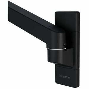 Ergotron Mounting Base for Wall Mount, Wall Track, Mounting Arm - Black - Vertical - 10 kg Load Capacity - Aluminium