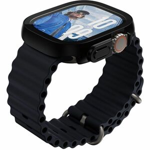 PanzerGlass Snappie Glass Screen Protector for Apple Watch Ultra 2 - Black, Transparent - For OLED Apple Watch - Scratch R