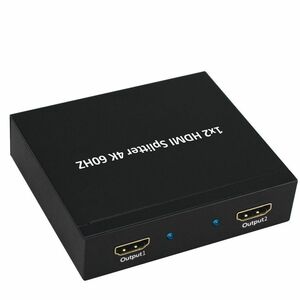 Value 2-Wege HDMI-Splitter - Schwarz - 4096 x 2160 - 1 x HDMI Ein - 2 x HDMI Aus