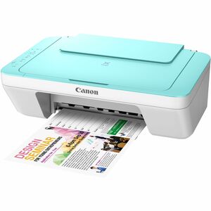 Canon PIXMA E410 Wired Inkjet Multifunction Printer - Colour - Green, White - Copier/Printer/Scanner - 4800 x 600 dpi Prin