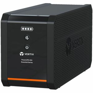 Vertiv PowerUPS 200 Essential PSA6E-1600IT-IEC, 1600VA/925W, AVR, User-Replaceable Batteries, Battery Backup, 6 IEC Outlet