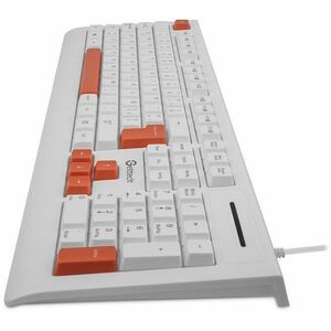 Teclado Slim Getttech, Español, Usb, Vida Útil De 8 Millones De Pulsaciones, Diseño Con Reposamanos, Indicador De Franja L