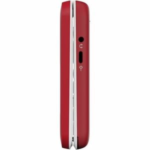 Téléphone portable standard Doro Leva E30 - Écran - Écran Écran pliable flexible - Blanc, Rouge - Flip - Sans SIM