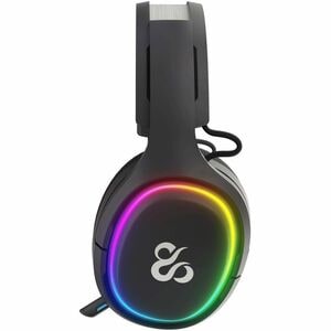 NEWSKILL Aton V2 Wireless Over-the-head Stereo Gaming Headset - Black - Binaural - Circumaural - 1000 cm - Bluetooth/RF - 