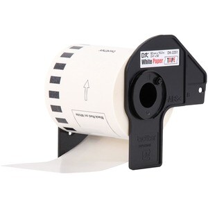 Brother Cinta para etiquetas - 60.96mm Ancho - Blanco - Papel - 1 Rollo