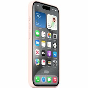 Funda Apple - para Apple iPhone 15 Pro Smartphone - Rosa Brillante - Sedoso, Tacto suave - Resistencia a arañazos, Resiste