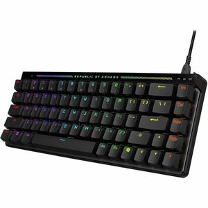 Asus ROG Falchion Ace HFX Teclado gaming - Cable Conectividad - USB 2.0 Interfaz - RGB LED - Control de Volumen, Reproducc
