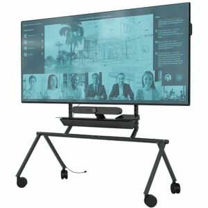 Heckler Design XL Display Stand - Up to 105" Screen Support - 220 lb Load Capacity - Floor - Steel, Powder Coated Steel, U