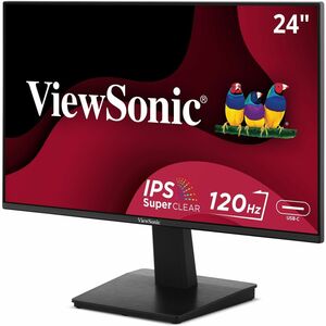 Viewsonic VA2448-MHU 24 Inch Full HD 1080p IPS Monitor with 120Hz, Variable Refresh Rate, Eye Care, HDMI, VGA, and USB C I