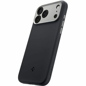 Spigen Nano Pop Case for Apple iPhone 17 Pro Smartphone - Textured Grip, Dotted Pattern - Black Sesame - Lint Resistant, D
