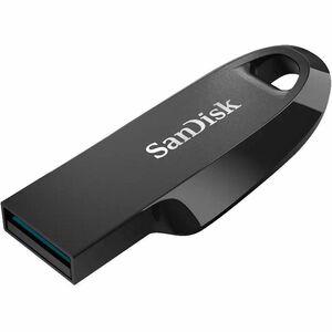 SanDisk Ultra Curve SDCZ550-128G-I35 128 GB USB 3.2 (Gen 1), USB 3.0, USB 2.0 Flash Drive - Black - 100 MB/s Read Speed - 