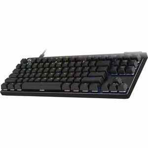 Logitech G PRO X TKL RAPID 游戏键盘 - 袖珍的 - 电缆 连接 - USB 接口 - RGB LED - QWERTY 布局 - 黑 - 磁力 按键开关 - 87 Key(s) - 游戏模式 热键 - Windows